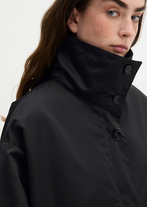 Long blouson loose — Black