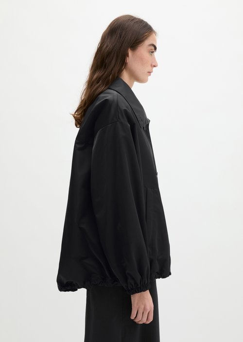 Long blouson loose — Black