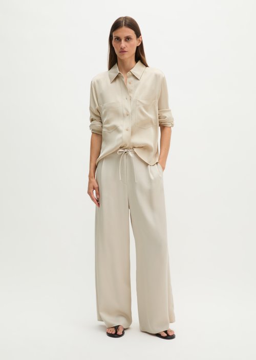 Wide pants — Linen Beige