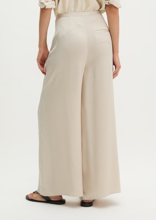 Wide pants — Linen Beige