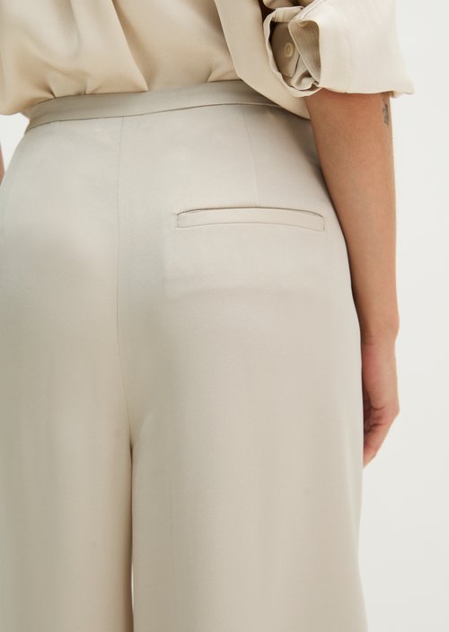 Wide pants — Linen Beige