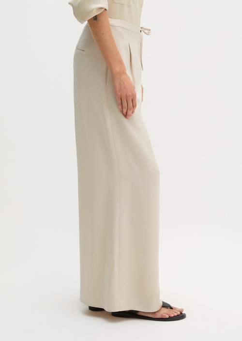 Wide pants — Linen Beige