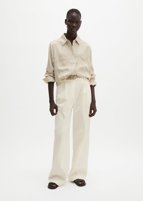 Overshirt relaxed — Linen Beige