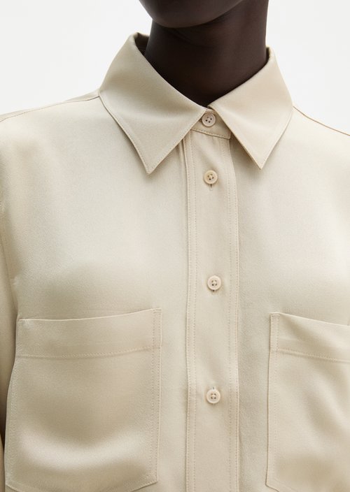 Overshirt relaxed — Linen Beige