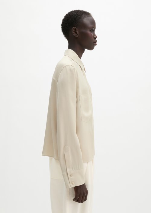 Overshirt relaxed — Linen Beige