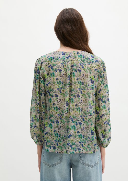Relaxed print blouse — Light Pink