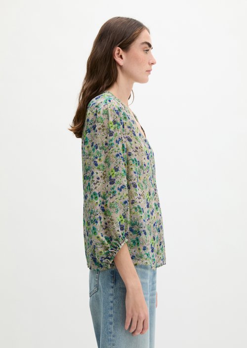 Relaxed print blouse — Light Pink
