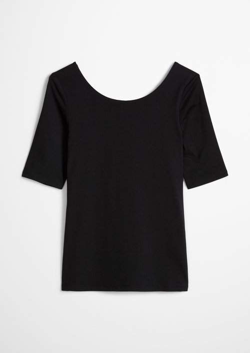 Slim-fit T-shirt — Black