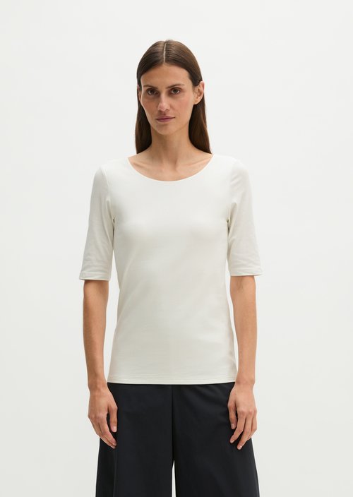 Slim-fit T-shirt — White Cotton