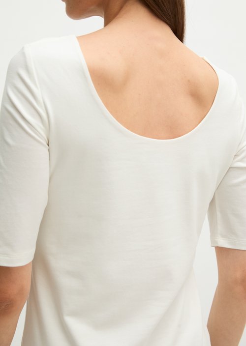 Slim-fit T-shirt — White Cotton