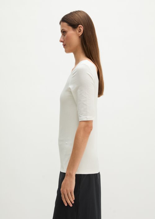 Slim-fit T-shirt — White Cotton
