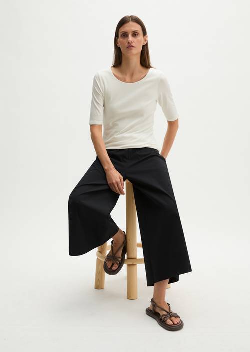 T-Shirt slim White Cotton in Frontalansicht