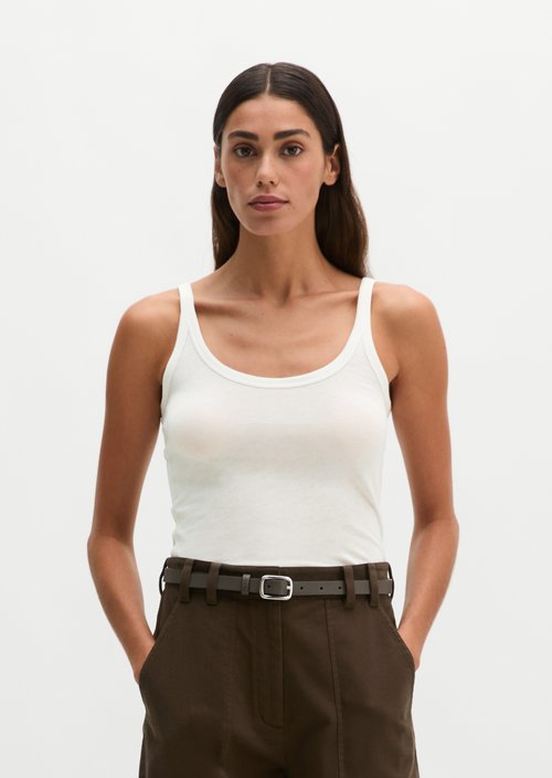 Tank top slim — White Cotton