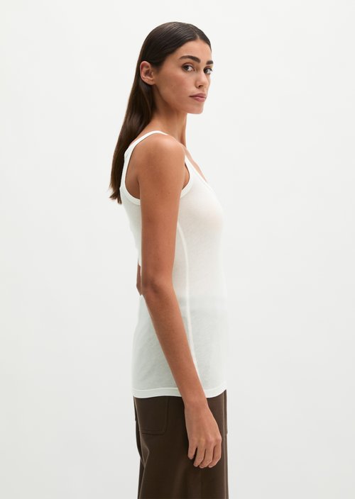 Tank top slim — White Cotton