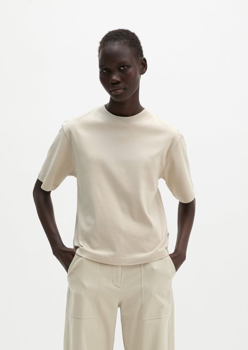 Relaxed T-shirt — Linen Beige