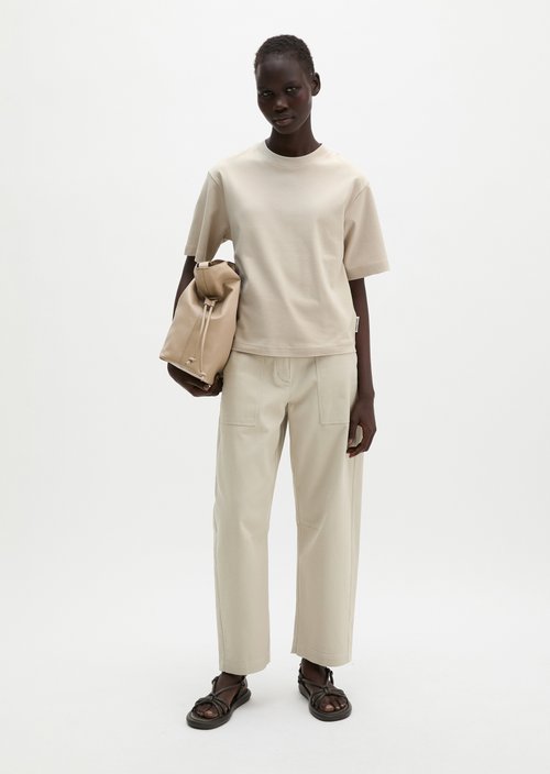 Relaxed T-shirt — Linen Beige
