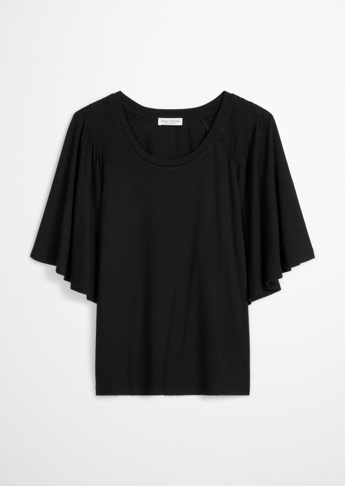 Relaxed T-shirt blouse — Black
