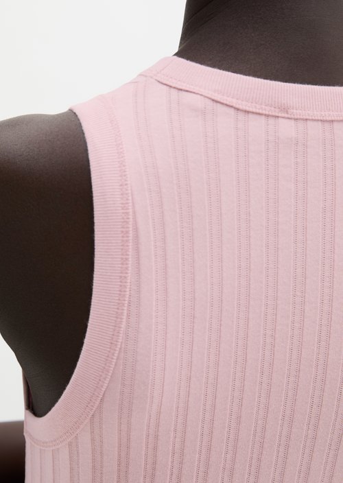 Slim-Fit Pointelle Top — Mild Rose