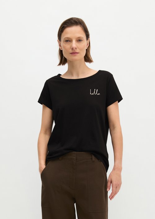 T-shirt regular — Black