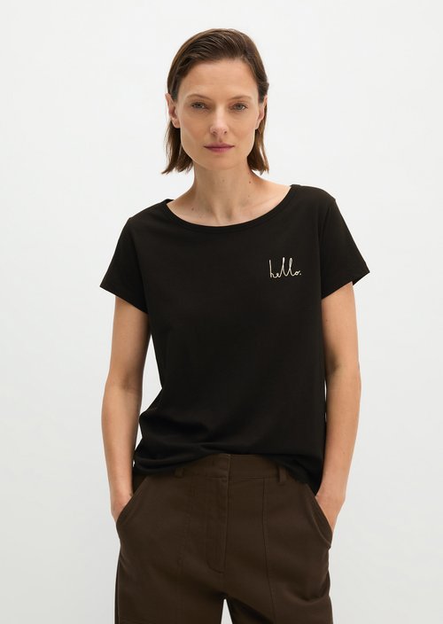T-shirt regular — Black