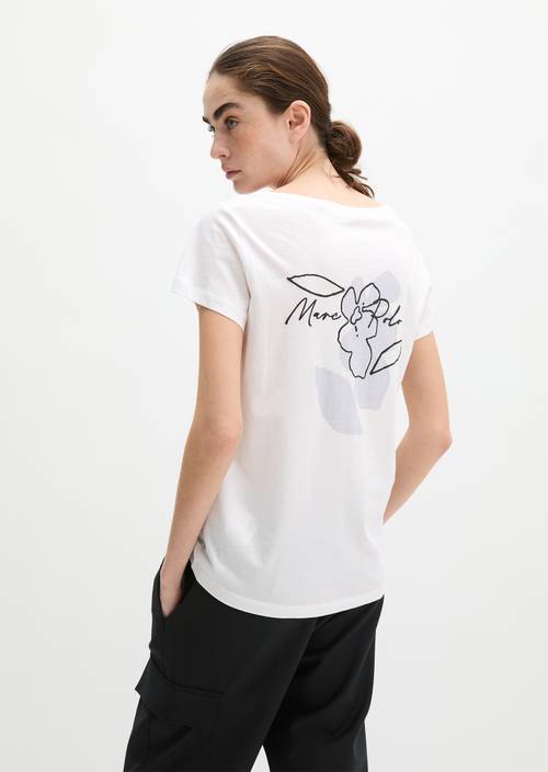 T-shirt regular White en vue de face