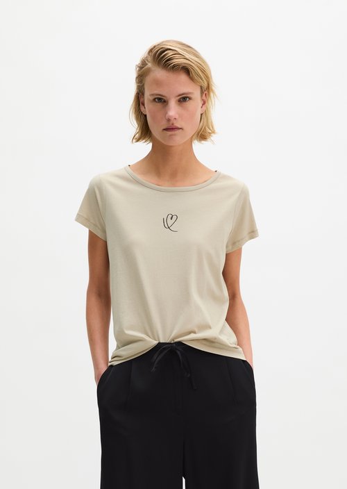 T-shirt regular — Linen Beige