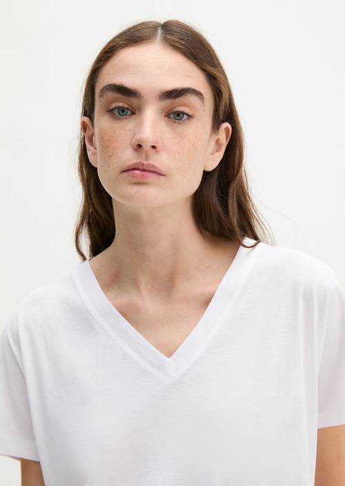 T-Shirt regular White in Frontalansicht