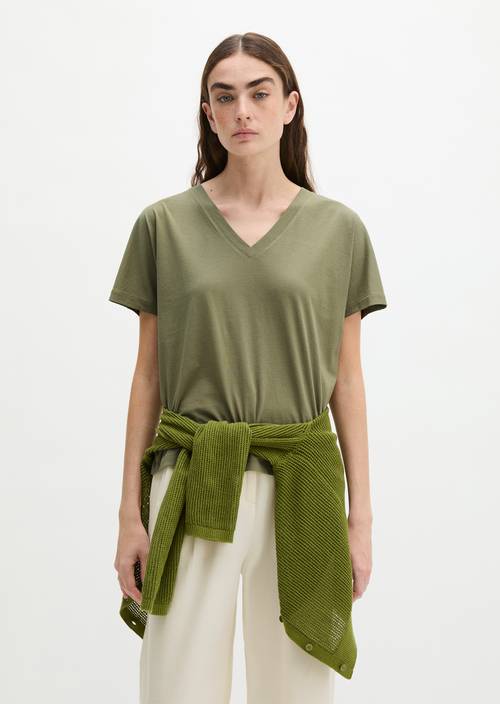T-shirt regular Pure Sage en vue de face
