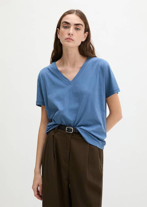 T-shirt regular Provincial Blue in vooraanzicht