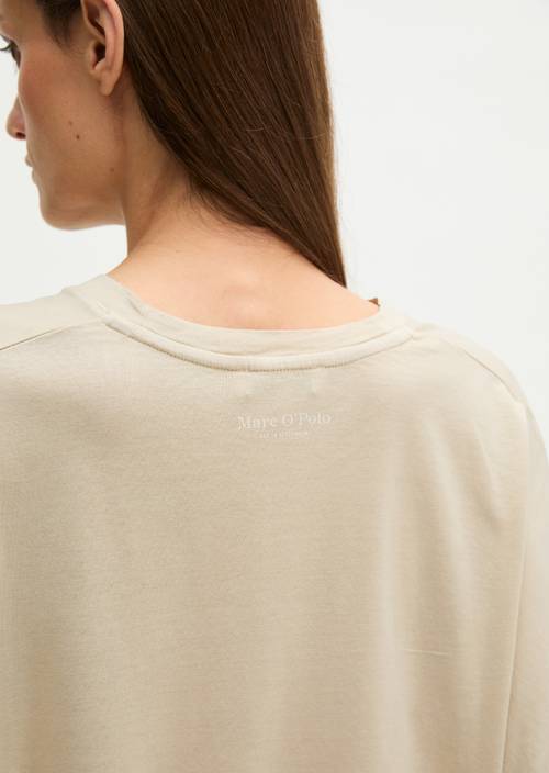 T-shirt regular Linen Beige en vue détaillée