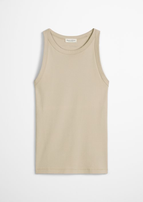 Regular tank top — Linen Beige
