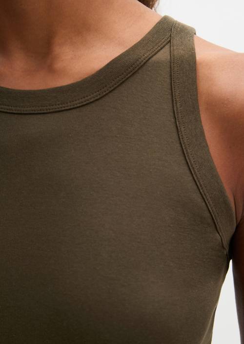 Regular tank top Mossy Earth in detail view