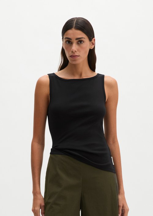 Regular tank top — Black