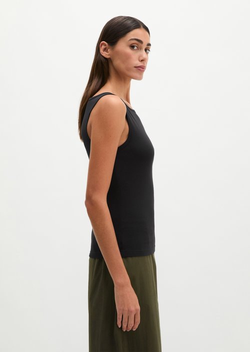 Regular tank top — Black