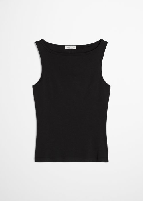 Regular tank top — Black