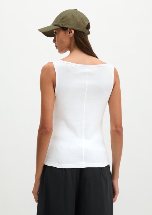 Regular tank top — White