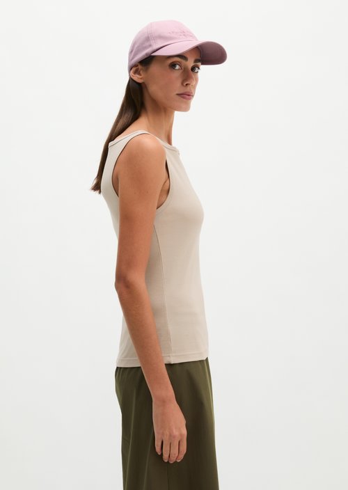 Regular tank top — Linen Beige