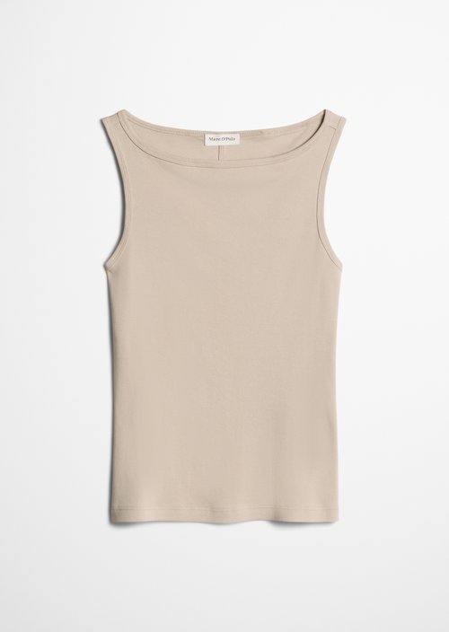 Regular tank top — Linen Beige