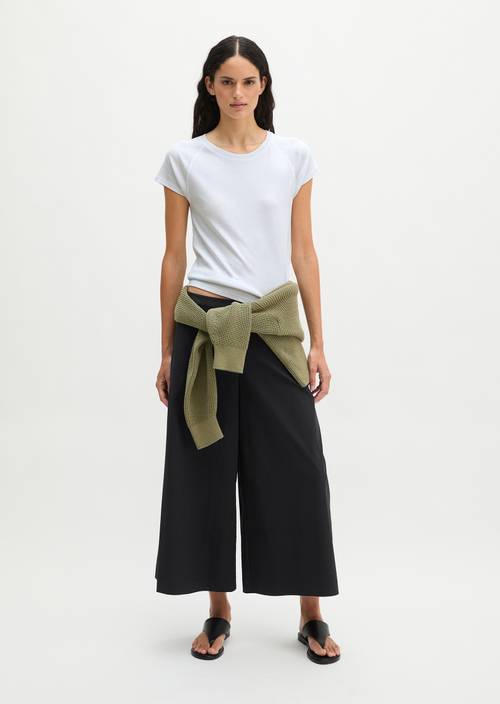 T-shirt slim White en vue de face
