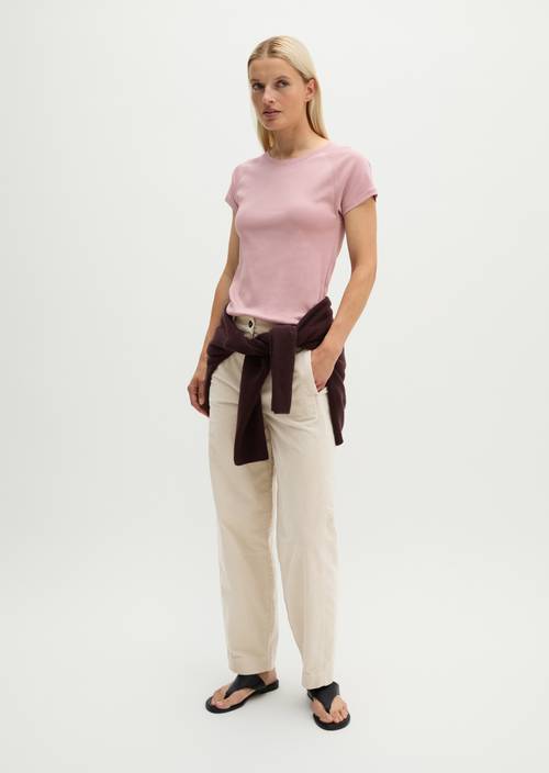 T-shirt slim Mild Rose in front view