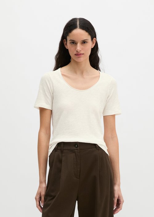 Regular T-shirt — White Cotton