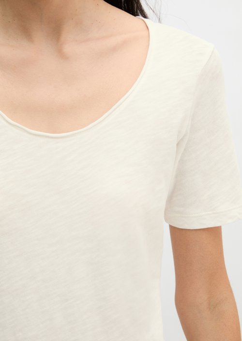 Regular T-shirt — White Cotton