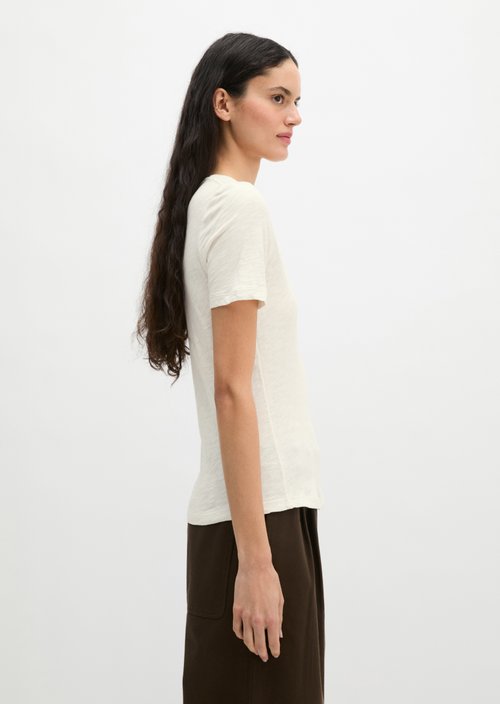 Regular T-shirt — White Cotton