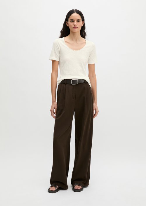 Regular T-shirt — White Cotton