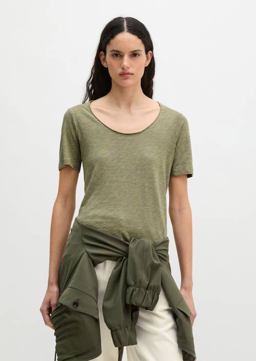 Regular T-shirt Pure Sage in front view