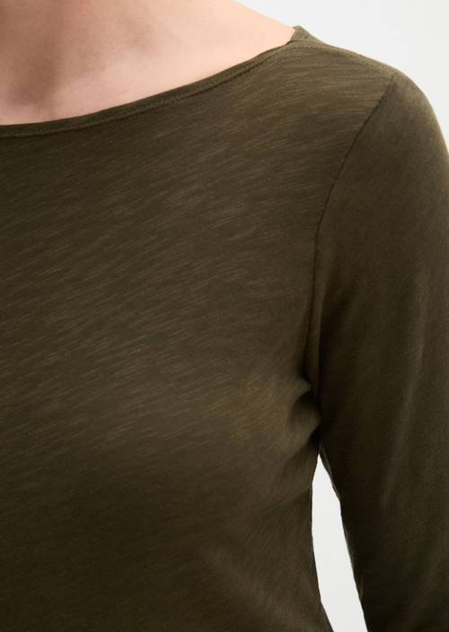 U-Boot-Longsleeve regular Mossy Earth in Detailansicht