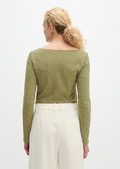 Submarine Long-Sleeve Shirt, Regular Fit — Pure Sage