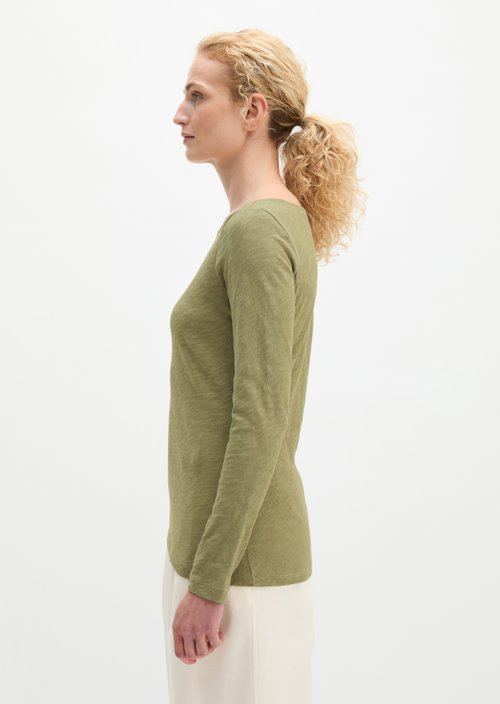 Submarine Long-Sleeve Shirt, Regular Fit — Pure Sage