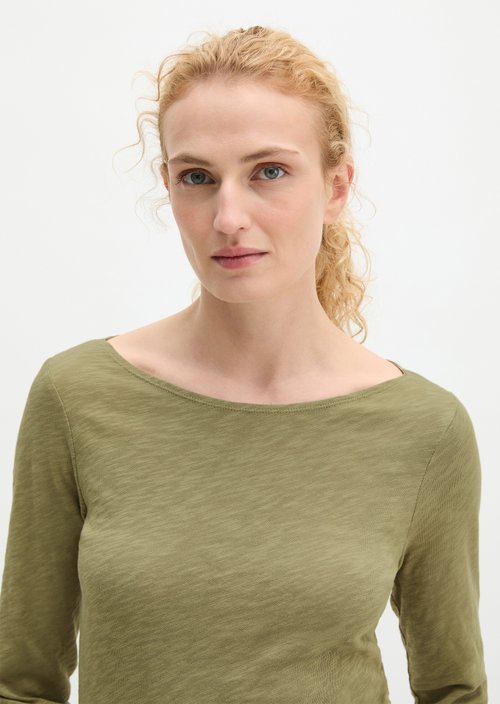 Submarine Long-Sleeve Shirt, Regular Fit — Pure Sage