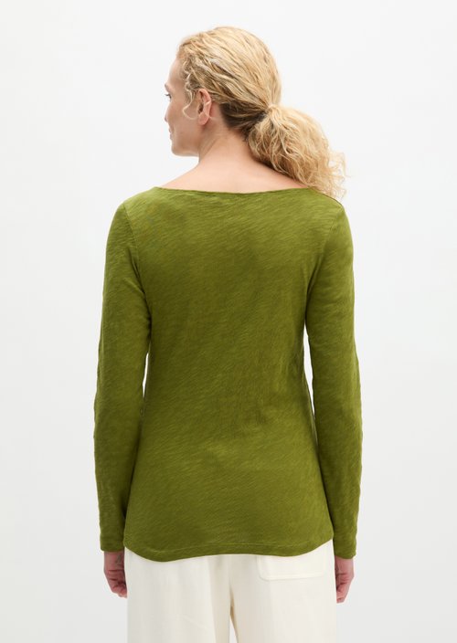 Submarine Long-Sleeve Shirt, Regular Fit — Shaded Fern